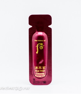 The History of Whoo Red Wild Ginseng Facial Oil 1мл масло с красным женьшенем